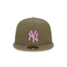 59FIFTY Lavender Field ニューヨーク・ヤンキース モスグリーン - 13821979-700 | NEW ERA ニューエラ公式オンラインストア