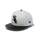 59FIFTY Leather Visor シカゴ・ホワイトソックス クロームホワイト ブラックレザー - 14132563-700 | NEW ERA ニューエラ公式オンラインストア