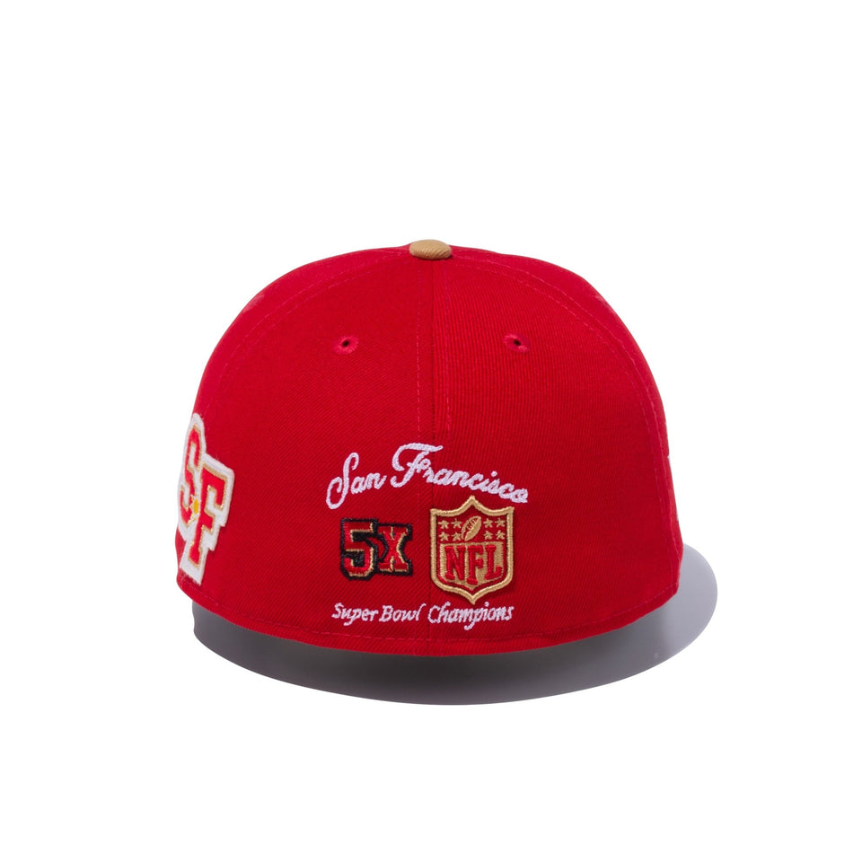 59FIFTY Letterman サンフランシスコ・フォーティーナイナーズ レッド - 13470196-700 | NEW ERA ニューエラ公式オンラインストア