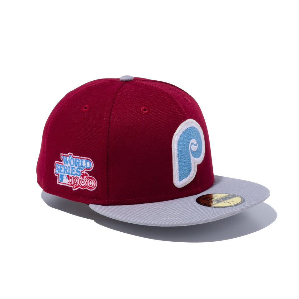 59FIFTY Letterman フィラデルフィア・フィリーズ ワインレッド - 13470198-700 | NEW ERA ニューエラ公式オンラインストア