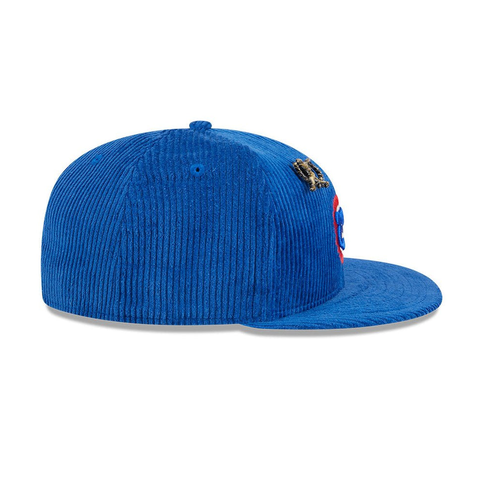 59FIFTY Letterman Pin Corduroy シカゴ・カブス ピンズ ブルー