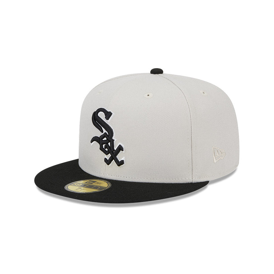 59FIFTY Varsity Letter シカゴ・ホワイトソックス ストーン グレーアンダーバイザー