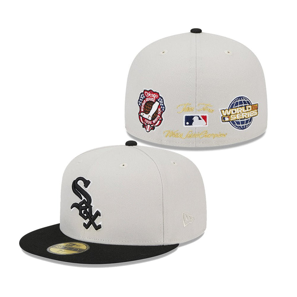 59FIFTY Varsity Letter シカゴ・ホワイトソックス ストーン グレーアンダーバイザー