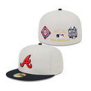 59FIFTY Logo Select アトランタ・ブレーブス ストーン グレーアンダーバイザー - 13555030-700 | NEW ERA ニューエラ公式オンラインストア