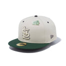 59FIFTY Make it Rain セントルイス・カージナルス ストーン ダークグリーンバイザー - 13751115-700 | NEW ERA ニューエラ公式オンラインストア