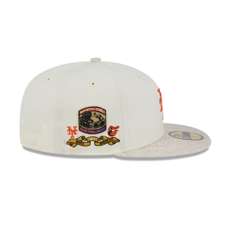 59FIFTY Match Up ニューヨーク・メッツ クロームホワイト ウールバイザー - 13944265-700 | NEW ERA ニューエラ公式オンラインストア