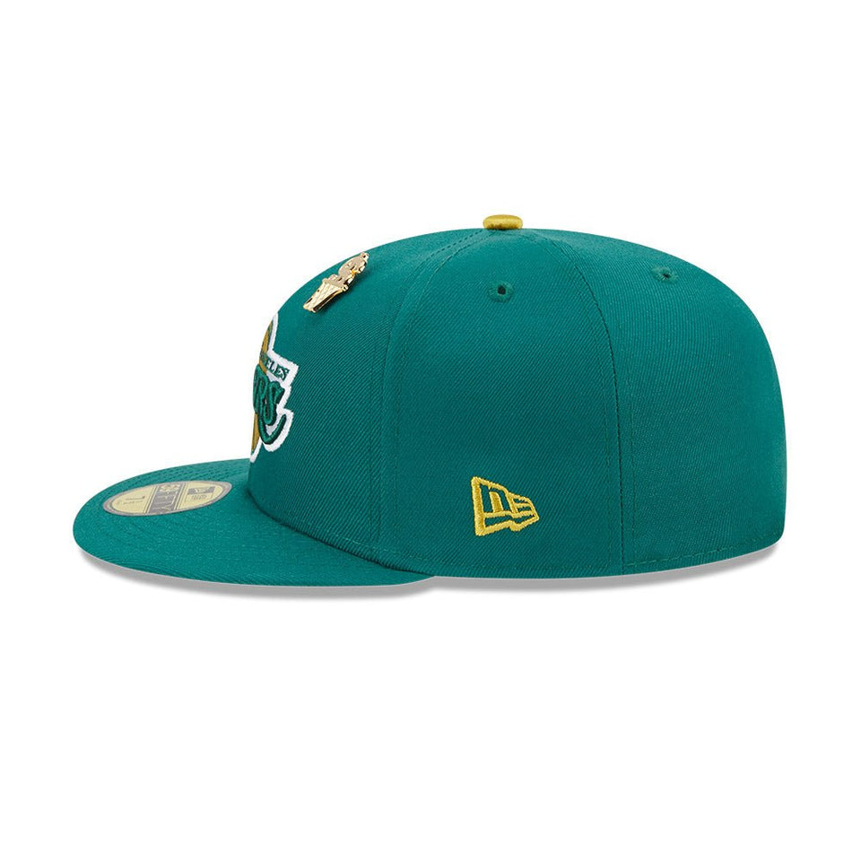 59FIFTY Maxbet ロサンゼルス・レイカーズ グリーン ゴールドアンダーバイザー - 13488827-700 | NEW ERA ニューエラ公式オンラインストア