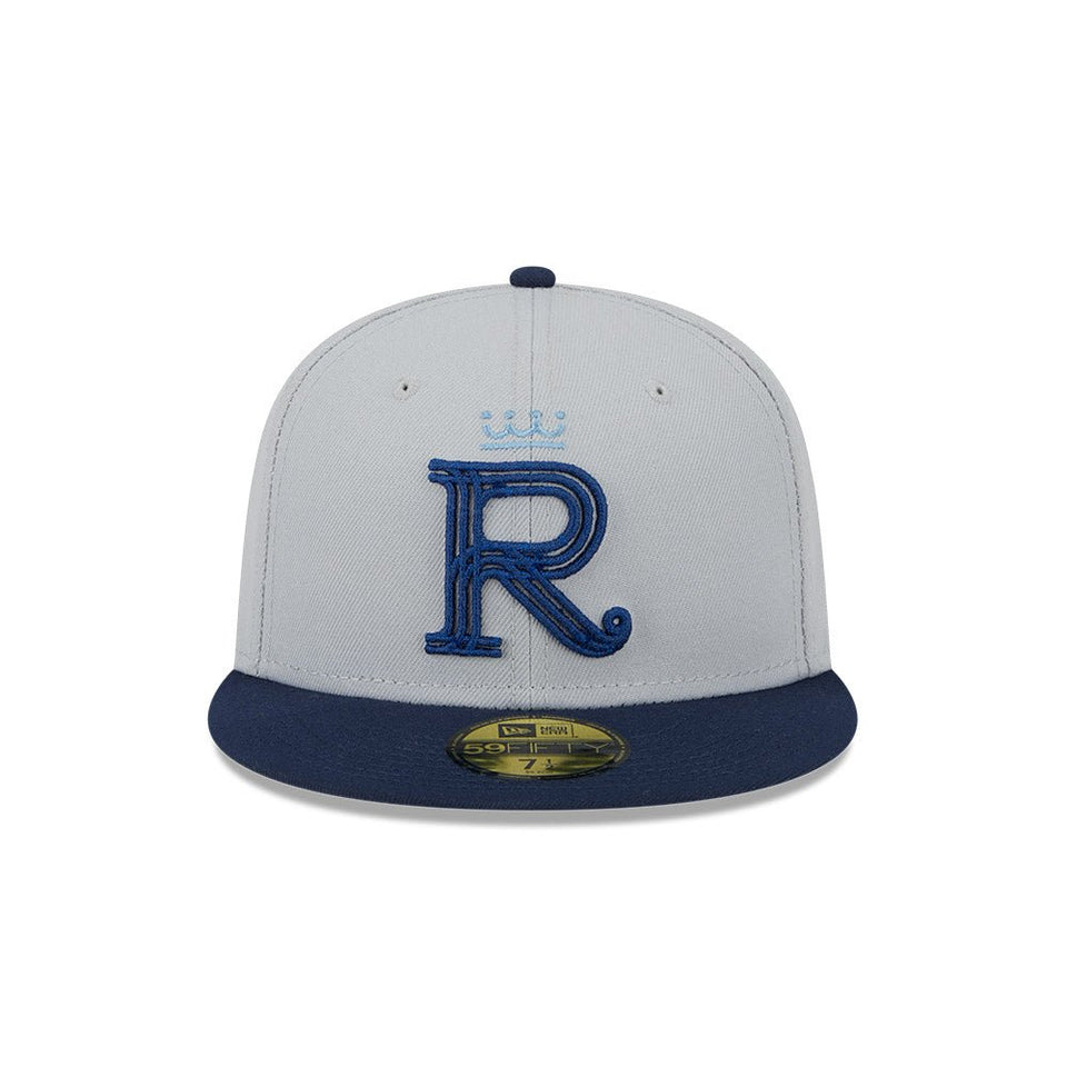 59FIFTY Metallic City カンザスシティ・ロイヤルズ グレー