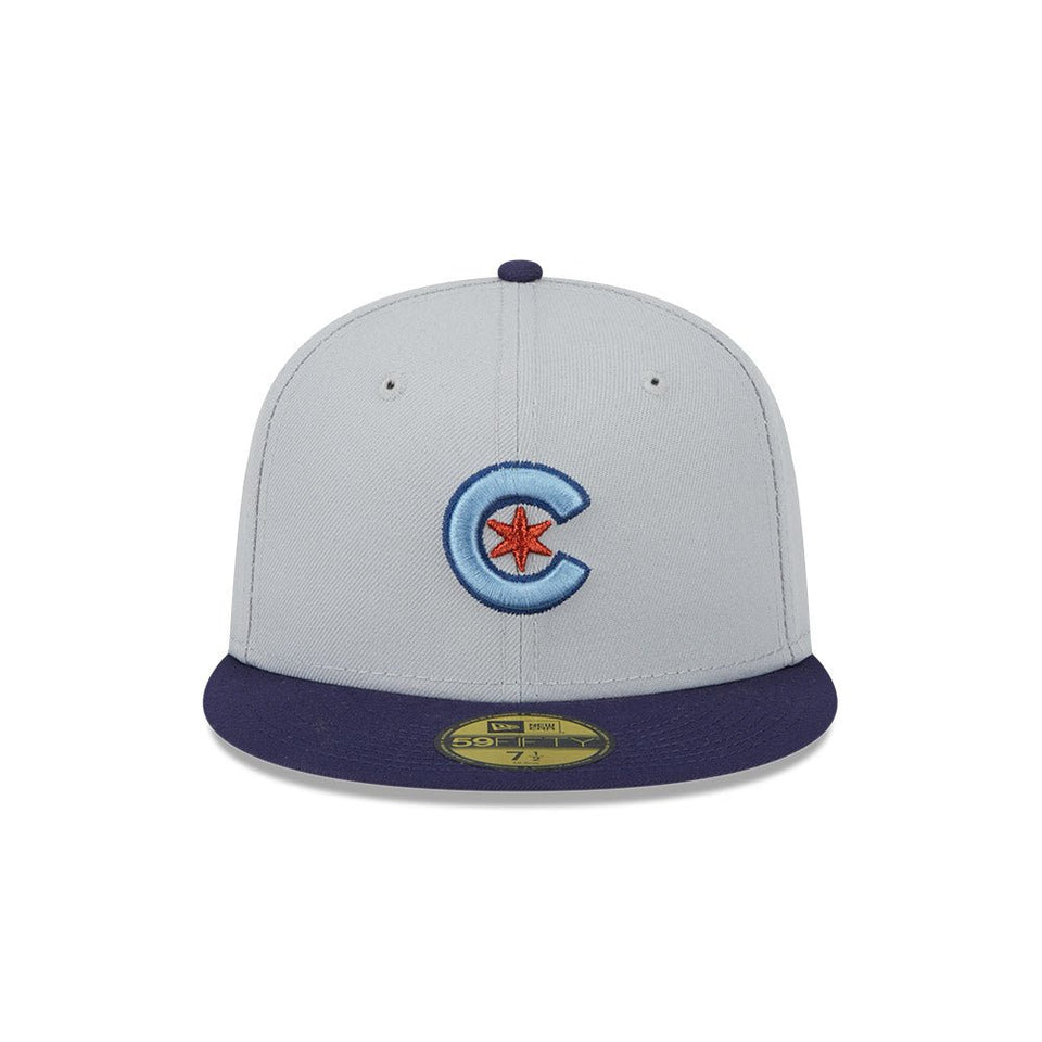 59FIFTY Metallic City シカゴ・カブス グレー