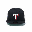 59FIFTY Metallic Logo テキサス・レンジャーズ ブラック ケリーグリーンアンダーバイザー - 13534736-700 | NEW ERA ニューエラ公式オンラインストア