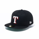 59FIFTY Metallic Logo テキサス・レンジャーズ ブラック ケリーグリーンアンダーバイザー - 13534736-700 | NEW ERA ニューエラ公式オンラインストア