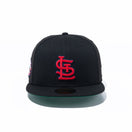 59FIFTY Metallic Logo セントルイス・カージナルス ブラック ケリーグリーンアンダーバイザー - 13534737-700 | NEW ERA ニューエラ公式オンラインストア