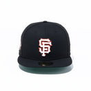 59FIFTY Metallic Logo サンフランシスコ・ジャイアンツ ブラック ケリーグリーンアンダーバイザー - 13534738-700 | NEW ERA ニューエラ公式オンラインストア