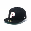 59FIFTY Metallic Logo フィラデルフィア・フィリーズ ブラック ケリーグリーンアンダーバイザー - 13534740-700 | NEW ERA ニューエラ公式オンラインストア