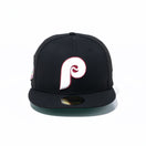 59FIFTY Metallic Logo フィラデルフィア・フィリーズ ブラック ケリーグリーンアンダーバイザー - 13534740-700 | NEW ERA ニューエラ公式オンラインストア