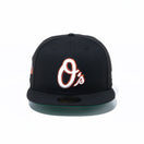 59FIFTY Metallic Logo ボルティモア・オリオールズ ブラック ケリーグリーンアンダーバイザー - 13534749-700 | NEW ERA ニューエラ公式オンラインストア