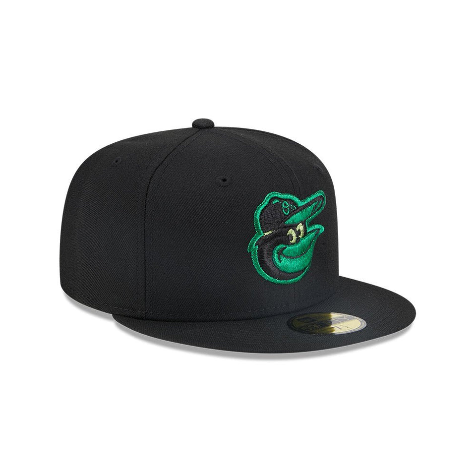 59FIFTY Metallic Pop ボルティモア・オリオールズ ブラック