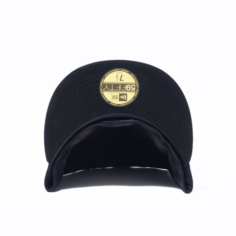 59FIFTY Micro Corduroy マイクロコーデュロイ メタルロゴ ブラック - 13807628-700 | NEW ERA ニューエラ公式オンラインストア