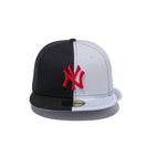 【ストア限定】 59FIFTY MLB ニューヨーク・ヤンキース スプリット スカーフェイス 100周年ロゴ ブラック × ホワイト - 12532069-700 | NEW ERA ニューエラ公式オンラインストア