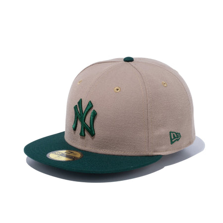 カーキ NEW ERA ニューヨークヤンキース キャップ ニューエラ 59FIFTY New York Yankees Allover ニューヨーク・ヤンキース