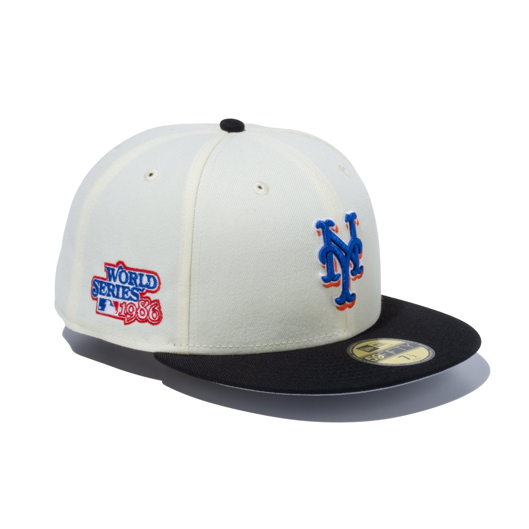 ニューヨーク・メッツ　ウール製59FIFTY　ブラック＆ホワイト　59.6