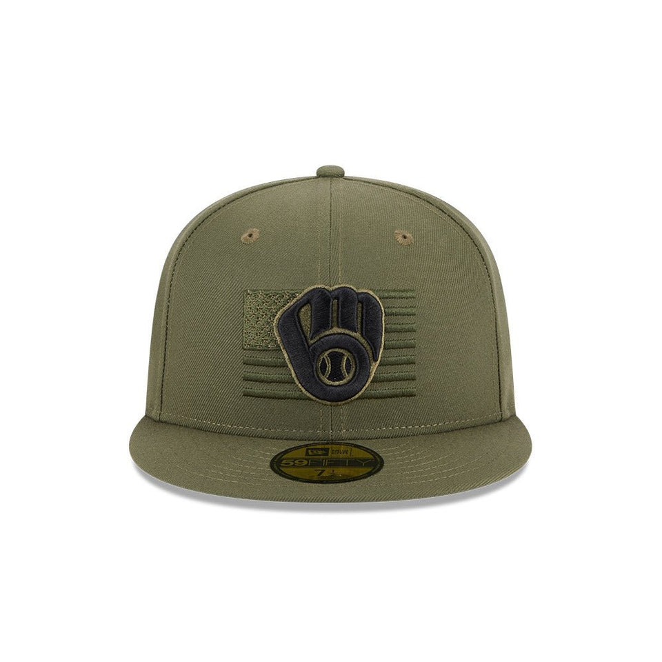 59FIFTY MLB 2023 Armed Forces Day アームド・フォーシズ・デー ミルウォーキー・ブリュワーズ ニューオリーブ - 13534627-700 | NEW ERA ニューエラ公式オンラインストア