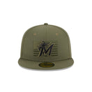 59FIFTY MLB 2023 Armed Forces Day アームド・フォーシズ・デー マイアミ・マーリンズ ニューオリーブ - 13534628-700 | NEW ERA ニューエラ公式オンラインストア