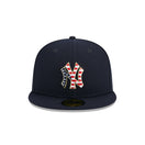 59FIFTY オーセンティック MLB 4th of July ニューヨーク・ヤンキース ネイビー グレーアンダーバイザー - 13570889-700 | NEW ERA ニューエラ公式オンラインストア