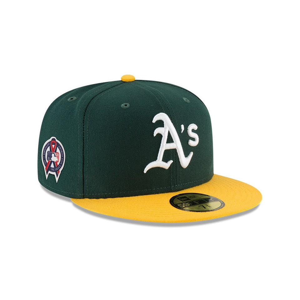 59FIFTY MLBオンフィールド 9.11 Remembrance Side Patch オークランド・アスレチックス ダークグリーン - 14137803-700 | NEW ERA ニューエラ公式オンラインストア