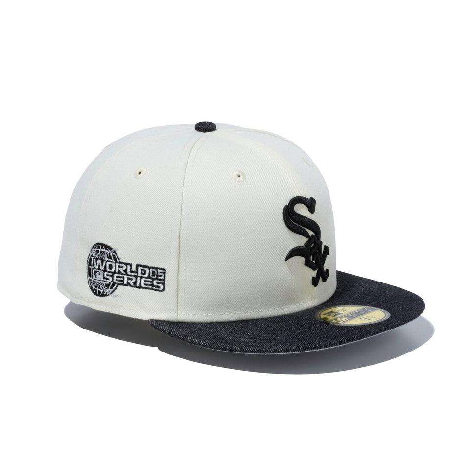 59FIFTY MLB Black Denim シカゴ・ホワイトソックス グレーアンダー