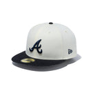 59FIFTY MLB Black Denim アトランタ・ブレーブス グレーアンダーバイザー - 13357568-700 | NEW ERA ニューエラ公式オンラインストア