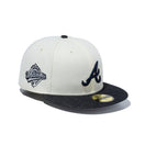 59FIFTY MLB Black Denim アトランタ・ブレーブス グレーアンダーバイザー - 13357568-700 | NEW ERA ニューエラ公式オンラインストア