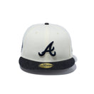 59FIFTY MLB Black Denim アトランタ・ブレーブス グレーアンダーバイザー - 13357568-700 | NEW ERA ニューエラ公式オンラインストア