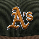 59FIFTY MLB Corduroy コーデュロイ オークランド・アスレチックス カーキ チョコバイザー - 13751122-700 | NEW ERA ニューエラ公式オンラインストア