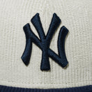 59FIFTY MLB Corduroy コーデュロイ ニューヨーク・ヤンキース ライトベージュ ネイビーバイザー - 13751134-700 | NEW ERA ニューエラ公式オンラインストア