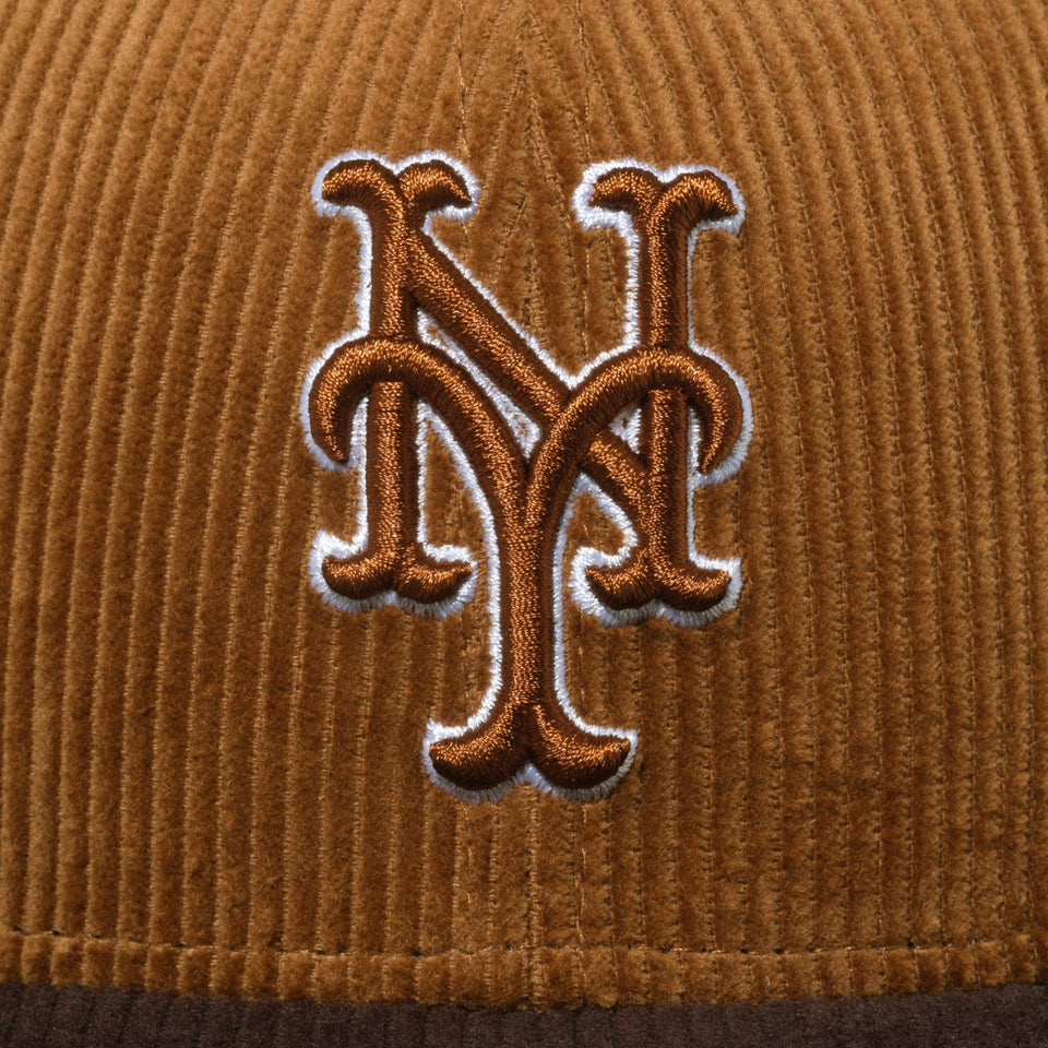 59FIFTY MLB Corduroy コーデュロイ ニューヨーク・メッツ キャメル ブラウンバイザー - 13751139-700 | NEW ERA ニューエラ公式オンラインストア