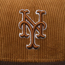 59FIFTY MLB Corduroy コーデュロイ ニューヨーク・メッツ キャメル ブラウンバイザー - 13751139-700 | NEW ERA ニューエラ公式オンラインストア