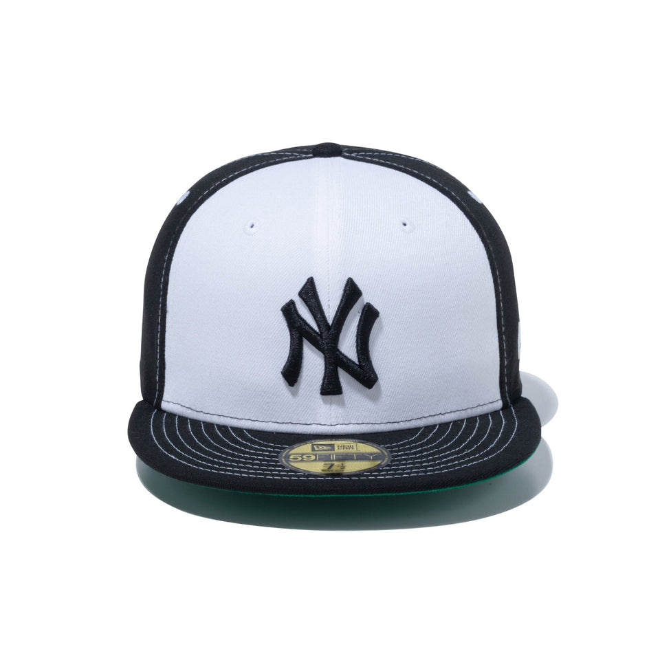59FIFTY MLB Custom ニューヨーク・ヤンキース ホワイト/ブラック ケリーアンダーバイザー - 13780798-700 | NEW ERA ニューエラ公式オンラインストア