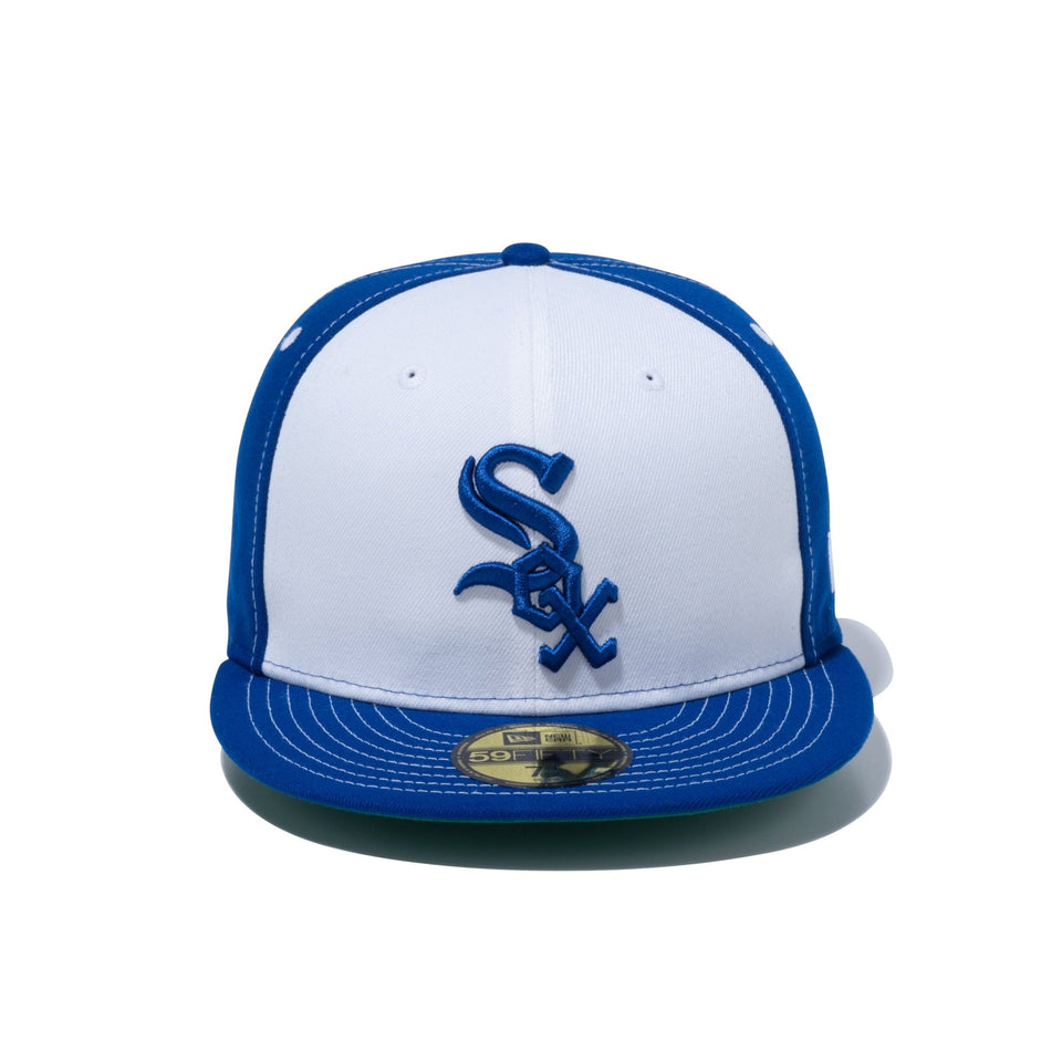 59FIFTY MLB Custom シカゴ・ホワイトソックス ホワイト/ライトロイヤル ケリーアンダーバイザー - 13780800-700 | NEW ERA ニューエラ公式オンラインストア