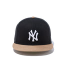 59FIFTY MLB Duck Canvas ダックキャンバス ニューヨーク・ヤンキース ブラック ベージュスウェードバイザー - 13328543-700 | NEW ERA ニューエラ公式オンラインストア