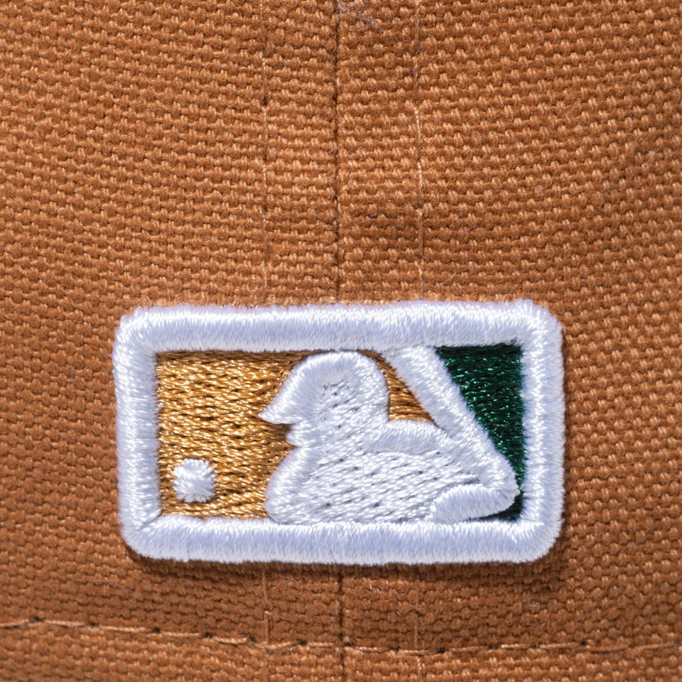 59FIFTY MLB Duck Canvas ダックキャンバス オークランド・アスレチックス ライトブロンズ ダークグリーンバイザー - 13751123-700 | NEW ERA ニューエラ公式オンラインストア