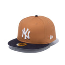 59FIFTY MLB Duck Canvas ダックキャンバス ニューヨーク・ヤンキース ライトブロンズ ネイビーバイザー - 13751135-700 | NEW ERA ニューエラ公式オンラインストア