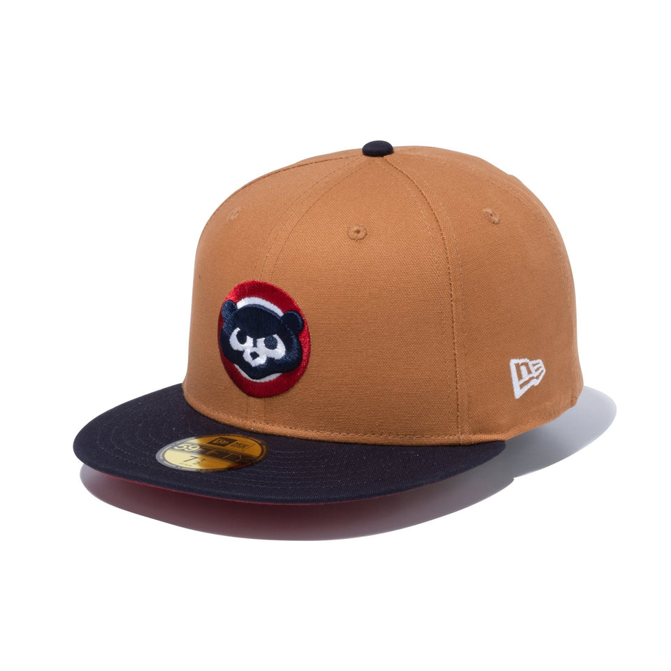 59FIFTY MLB Duck Canvas ダックキャンバス シカゴ・カブス ライトブロンズ ネイビーバイザー - 13751168-700 | NEW ERA ニューエラ公式オンラインストア