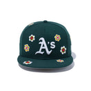59FIFTY MLB Flower Embroidery オークランド・アスレチックス ダークグリーン - 13751121-700 | NEW ERA ニューエラ公式オンラインストア