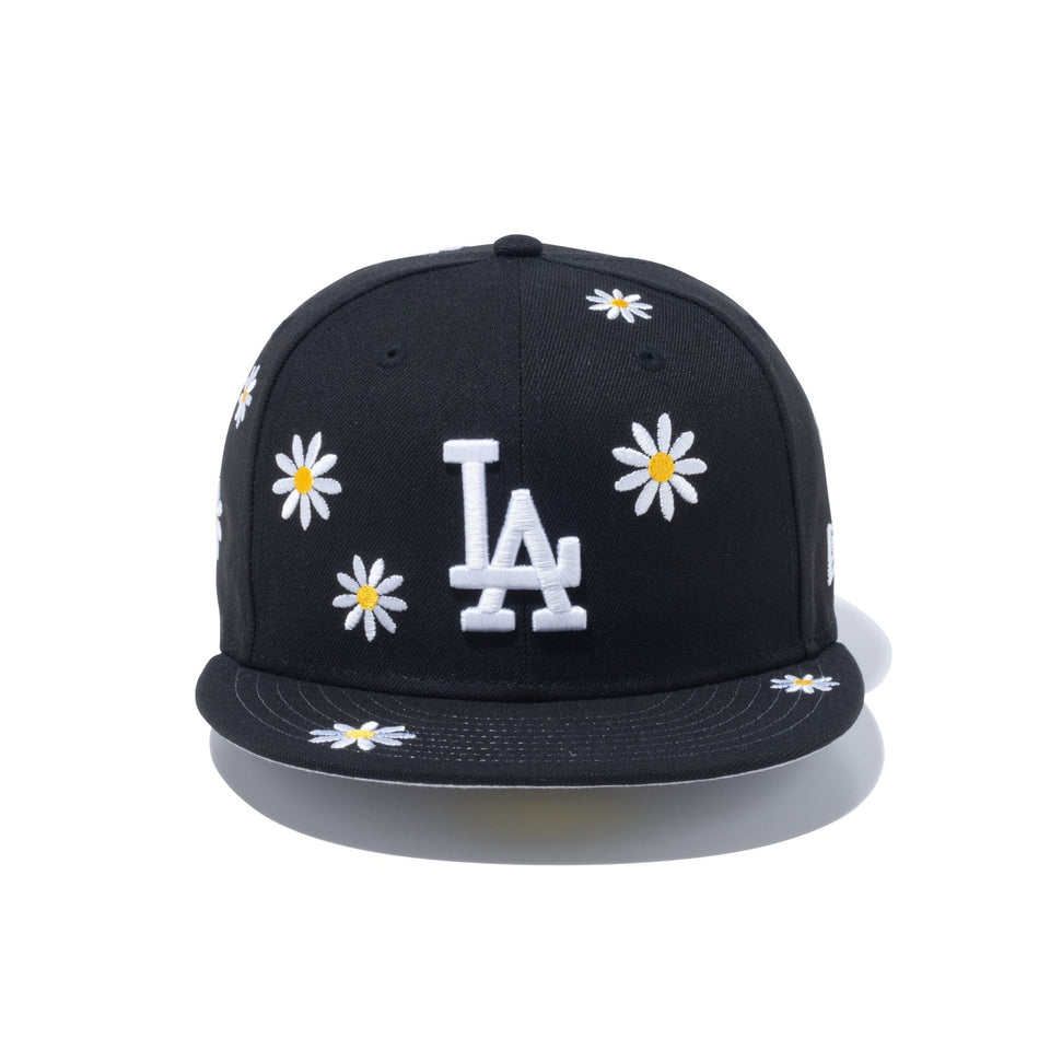 59FIFTY MLB Flower Embroidery ロサンゼルス・ドジャース ブラック ...