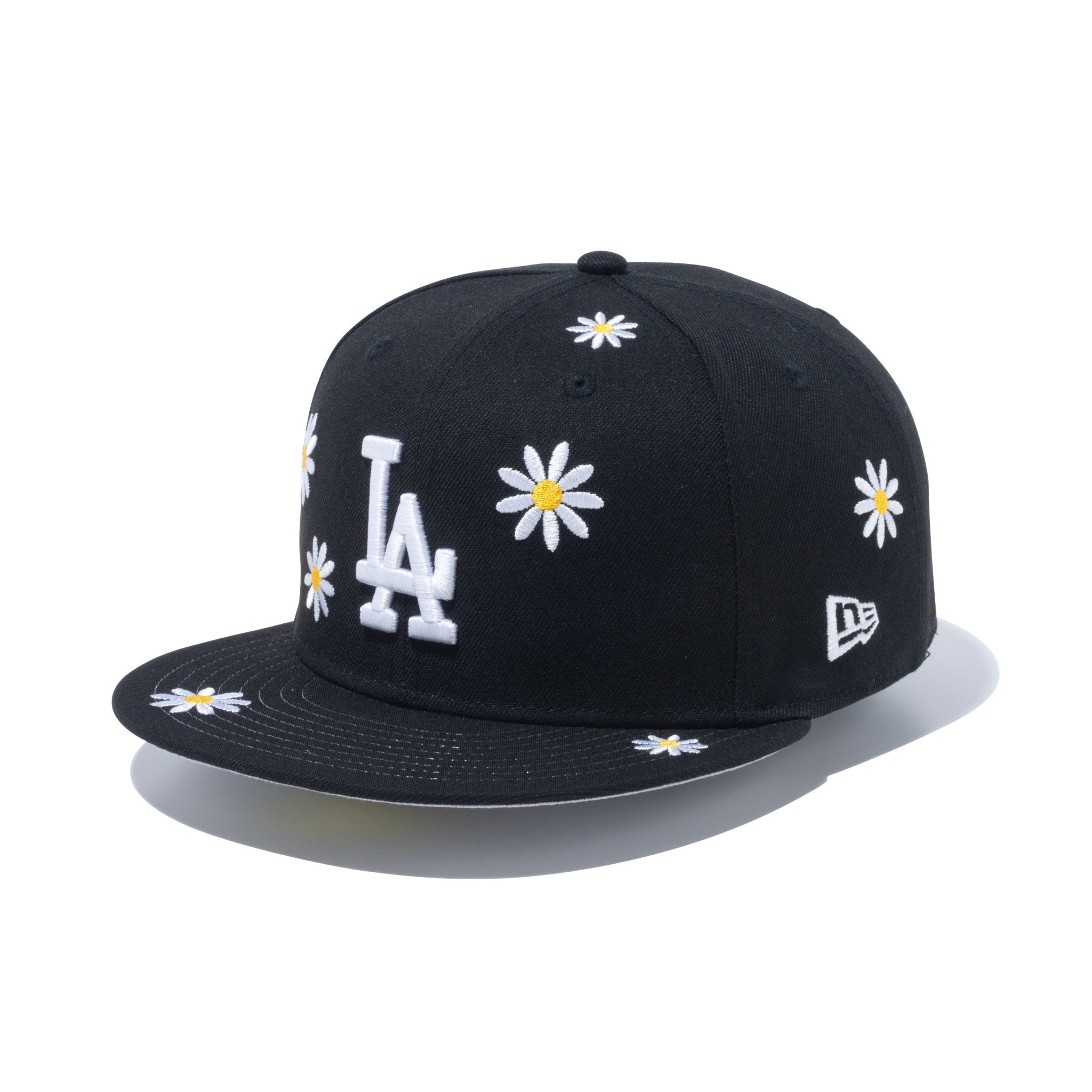 59FIFTY MLB Flower Embroidery ロサンゼルス・ドジャース ブラック ...
