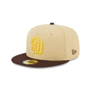 59FIFTY MLB Illusion サンディエゴ・パドレス ベガスゴールド ブラウンバイザー - 13695345-700 | NEW ERA ニューエラ公式オンラインストア