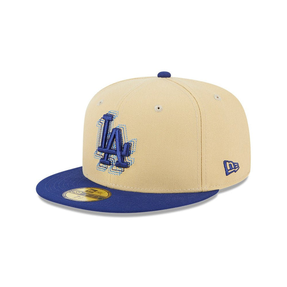 59FIFTY MLB Illusion ロサンゼルス・ドジャース ベガスゴールド ブルーバイザー