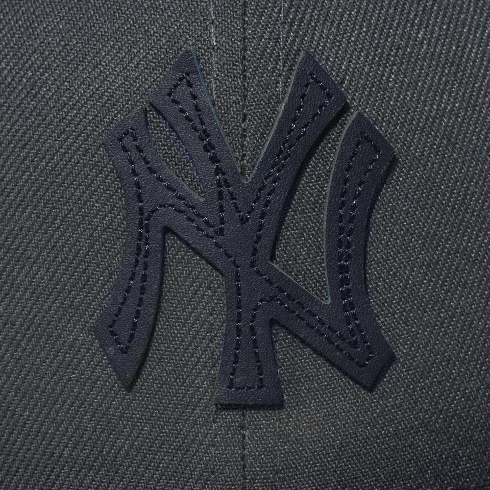 59 FIFGTY MLB Leather Logo ニューヨーク・ヤンキース NEW ERA (ﾆｭｰｴﾗ) - 59FIFTY MLB LEATHER LOGO NYY (5950 MLB