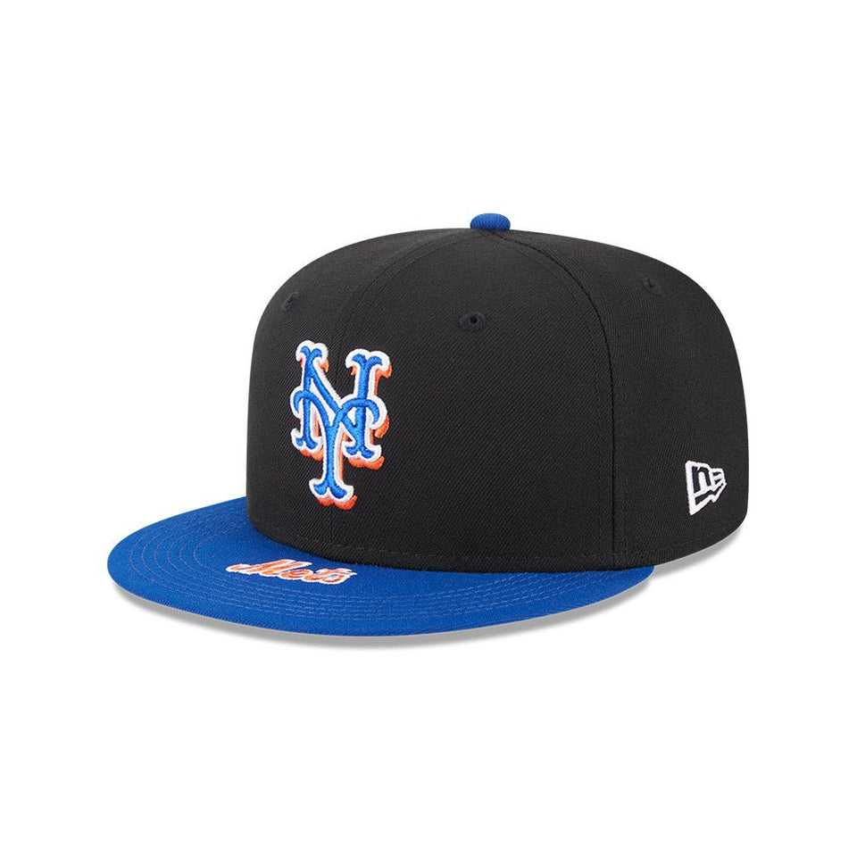 59FIFTY MLB On Deck ニューヨーク・メッツ ブラック ブルーバイザー
